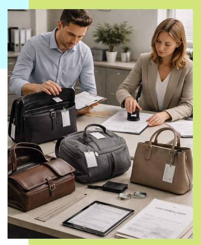 Сертификация сумок в Губахе от 7775 руб. | Алешин-Гбх