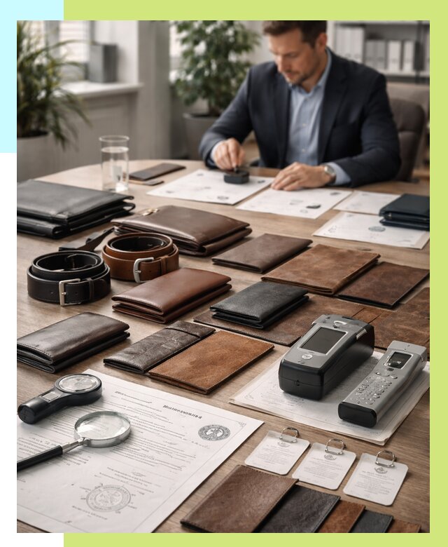 Сертификация кожаных изделий в Губахе от 12439 р. | Алешин-Гбх