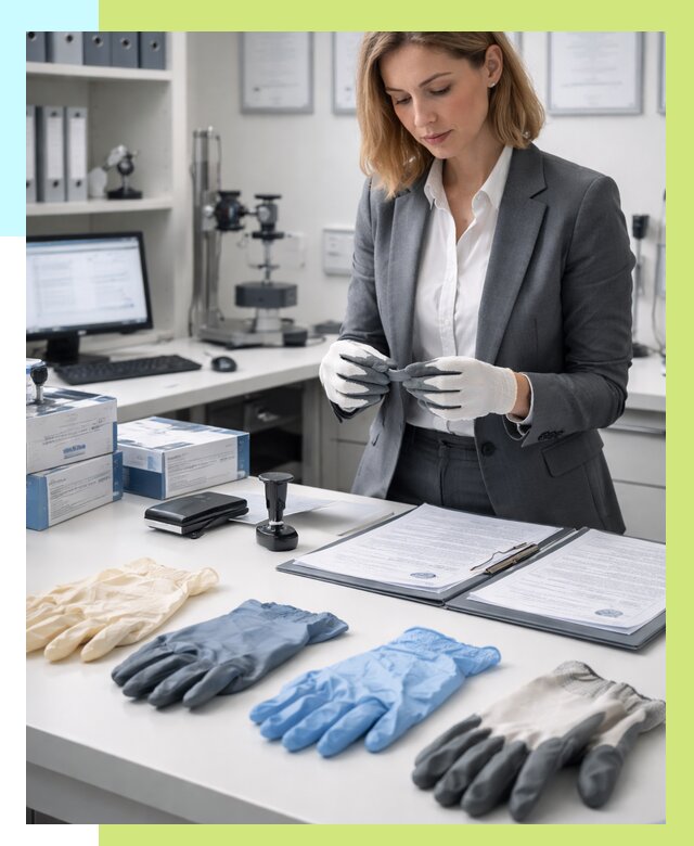 Сертификация перчаток в Губахе от 8811 р. | Алешин-Гбх