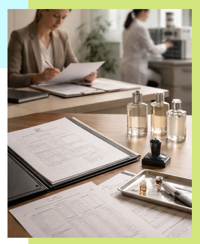 Сертификация парфюмерии в Губахе от 15549 р. | Алешин-Гбх