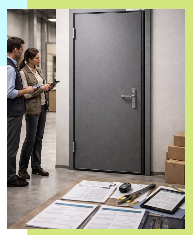 Сертификация противопожарных дверей в Губахе от 9329 р. | Алешин-Гбх