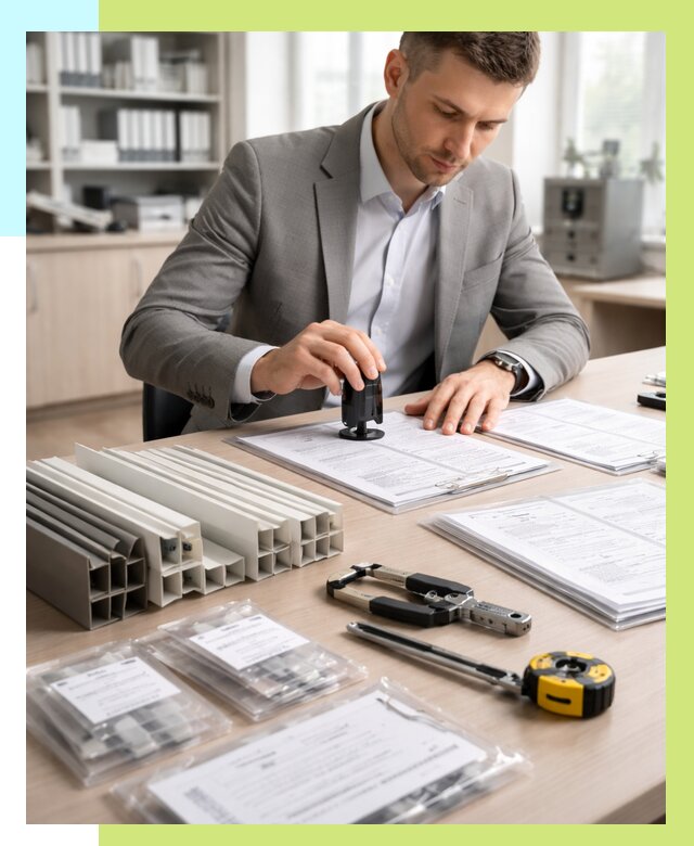 Сертификация ПВХ продукции в Губахе от 8811 р., Алешин-Гбх