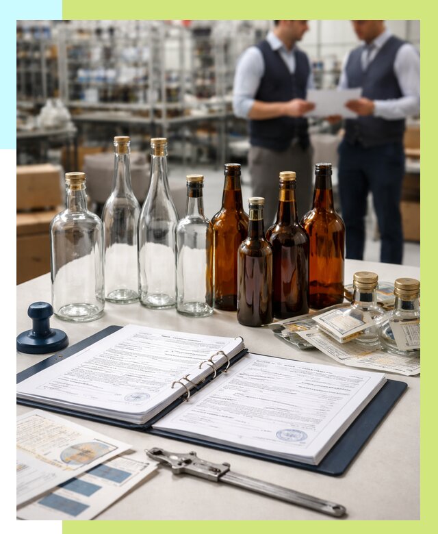 Сертификация стеклянных бутылок в Губахе от 25915 р. | Алешин-Гбх