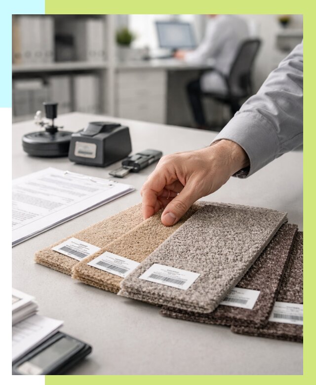 Сертификация ковролина в Губахе от 15549 р., Алешин-Гбх