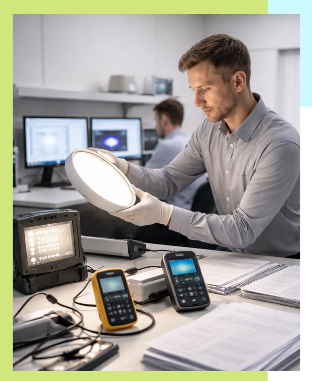 Сертификация светильников в Губахе: испытания и оформление