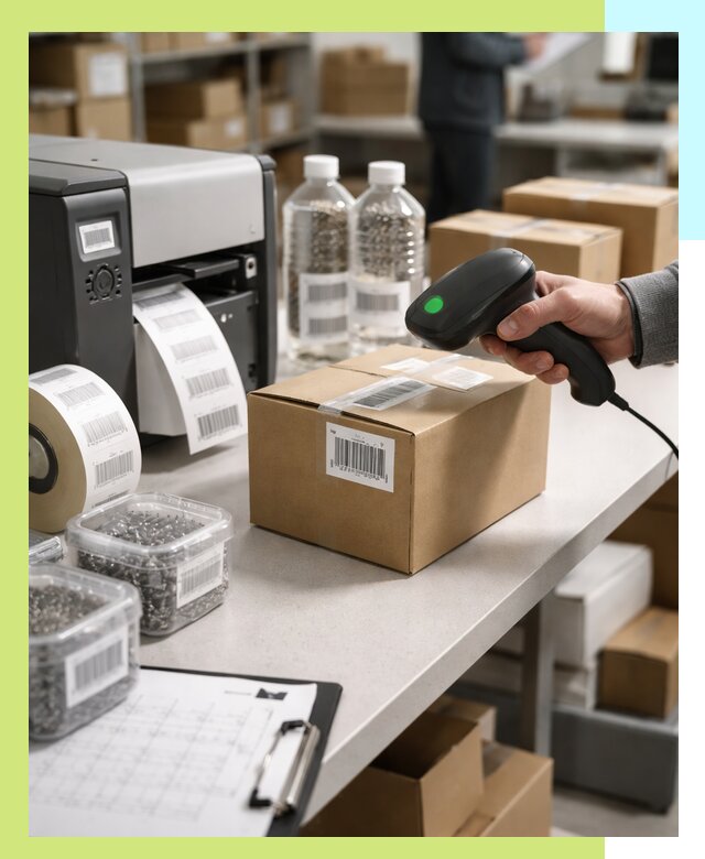 Штрихкодирование продукции и маркировка для продажи в Губахе