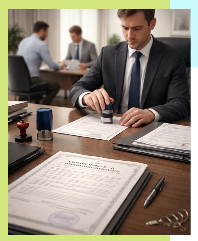 Оформление свидетельства о государственной регистрации в Губахе