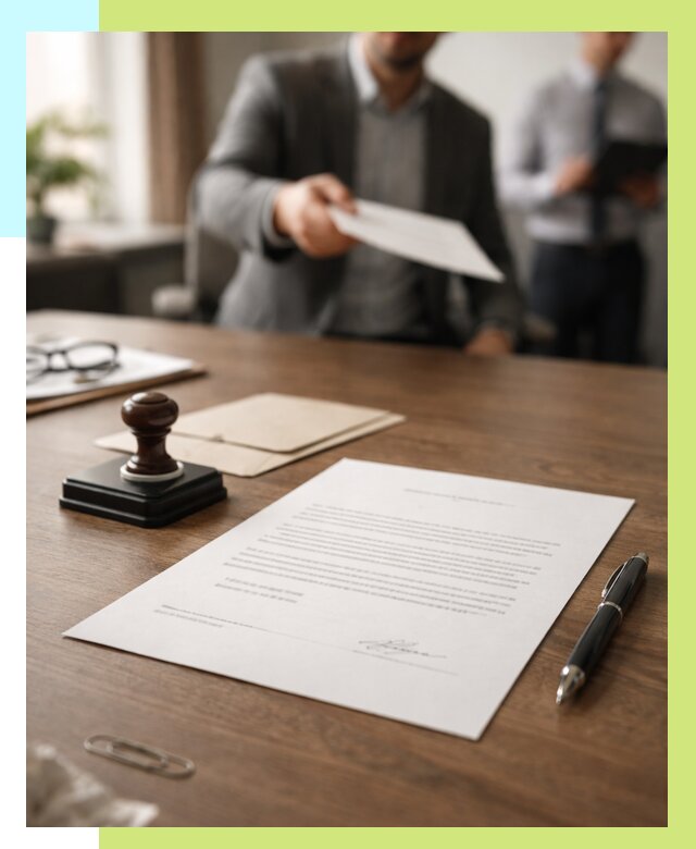 Отказное письмо по сертификации в Губахе от 3628 р. | Алешин-Гбх