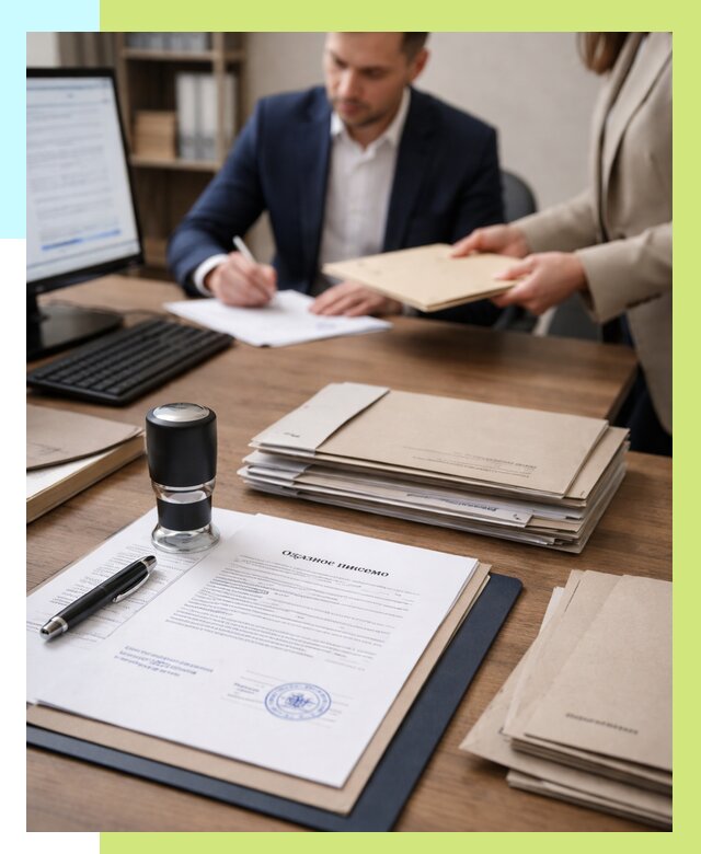 Отказное письмо для таможни в Губахе от 3110 р, Алешин-Гбх