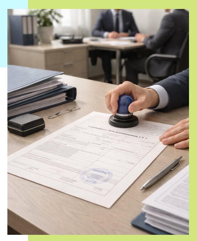 Сертификат происхождения СТ 1 в Губахе от 4665 р. | Алешин-Гбх