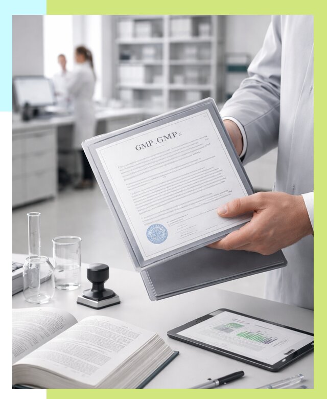 Сертификат GMP в Губахе под ключ от 88111 р. | Алешин-Гбх