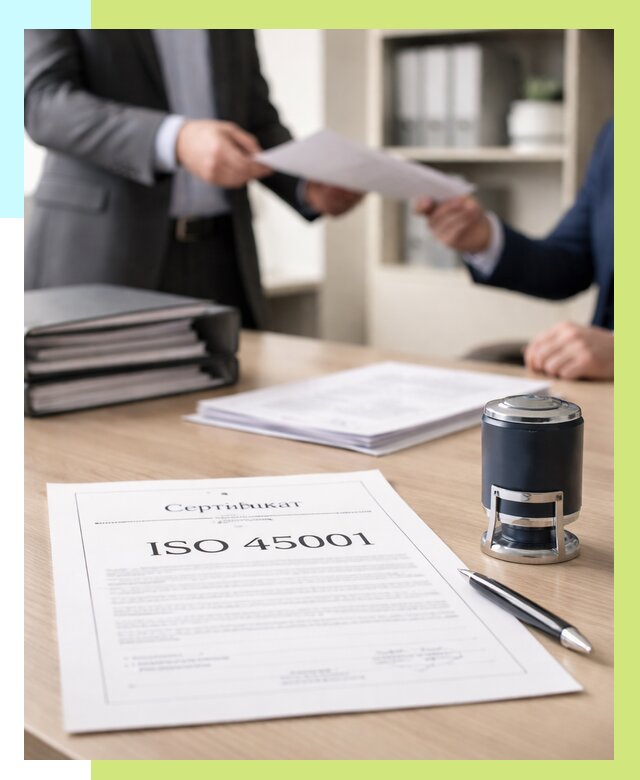 Сертификат ISO 45001 в Губахе под ключ от 46647 р. | Алешин-Гбх