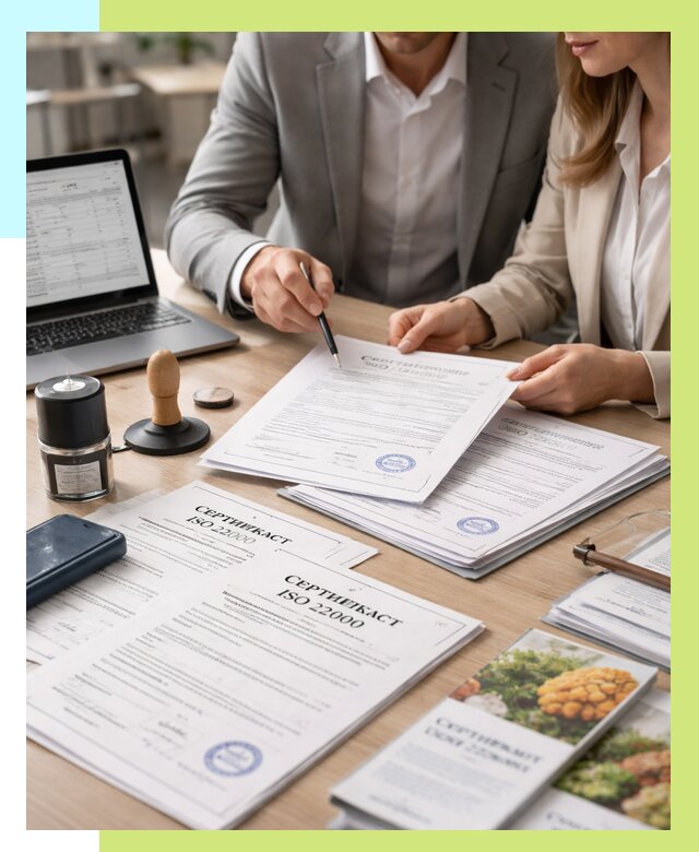 Сертификат ISO 22000 в Губахе от 41464 р. под ключ | Алешин-Гбх