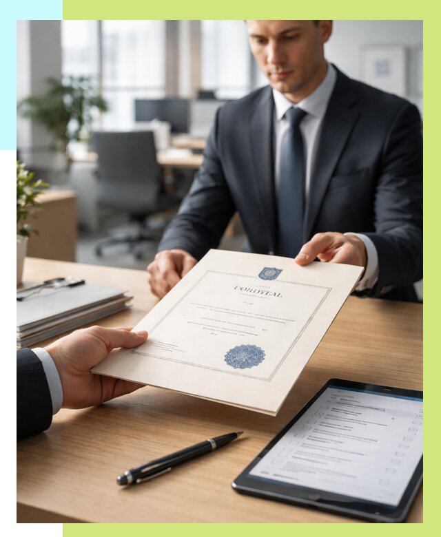 Сертификат ISO 30301 в Губахе от 36281 р. | Алешин-Гбх - под ключ